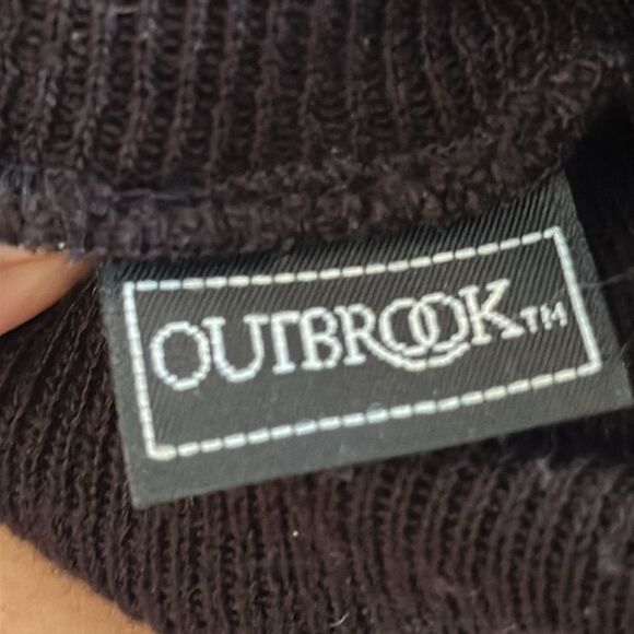 Vintage Outbrook black ribbed turtleneck dickie layer top with armholes - Picture 5 of 5